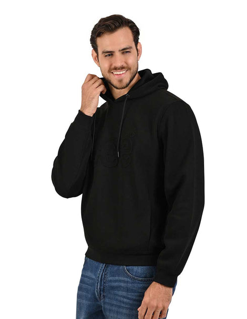 Hoodie LEE para caballero con capucha ajustable color negro
